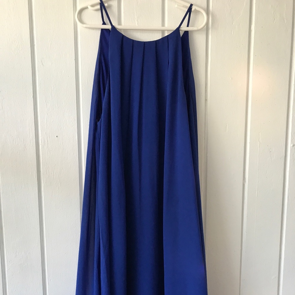 Royal Blue Silky Dress